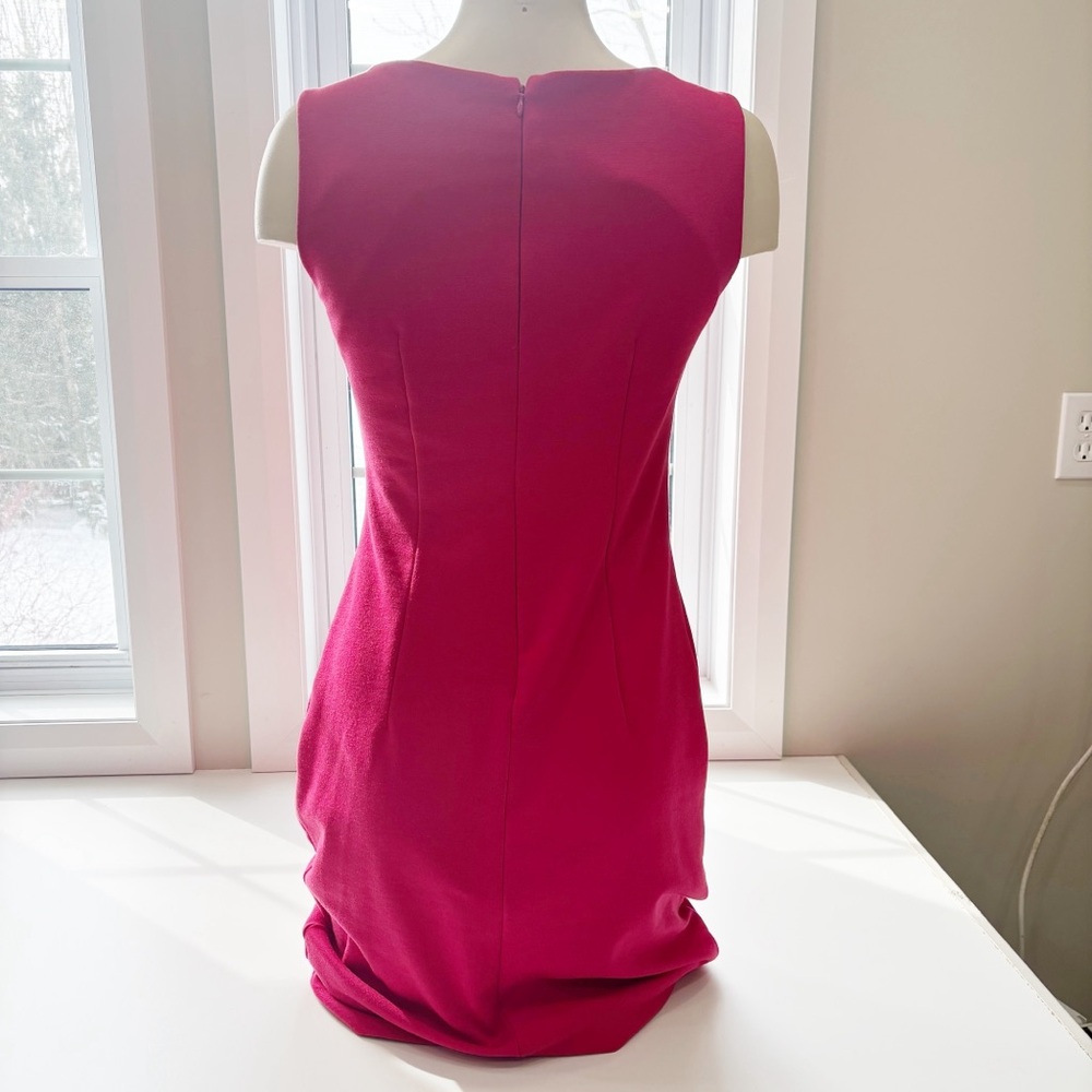 Jacob red Sleeveless pleated Dress - Picture 3 of 10